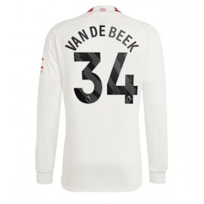 Manchester United Donny van de Beek #34 Koszulka Trzecich 2023-24 Długi Rękaw